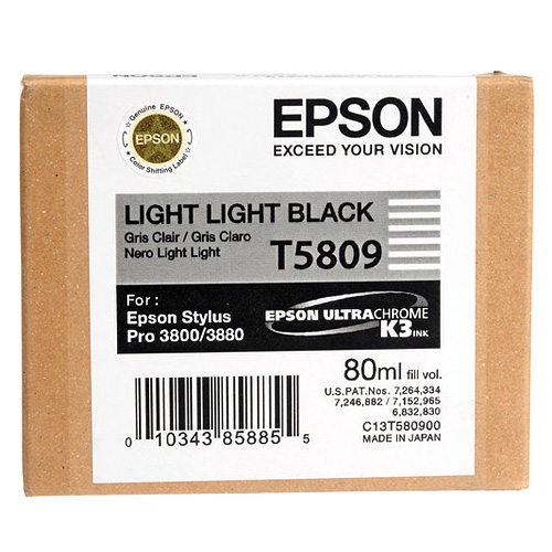 엡손 T580900 / Light Light Black / 정품잉크 / 80ml